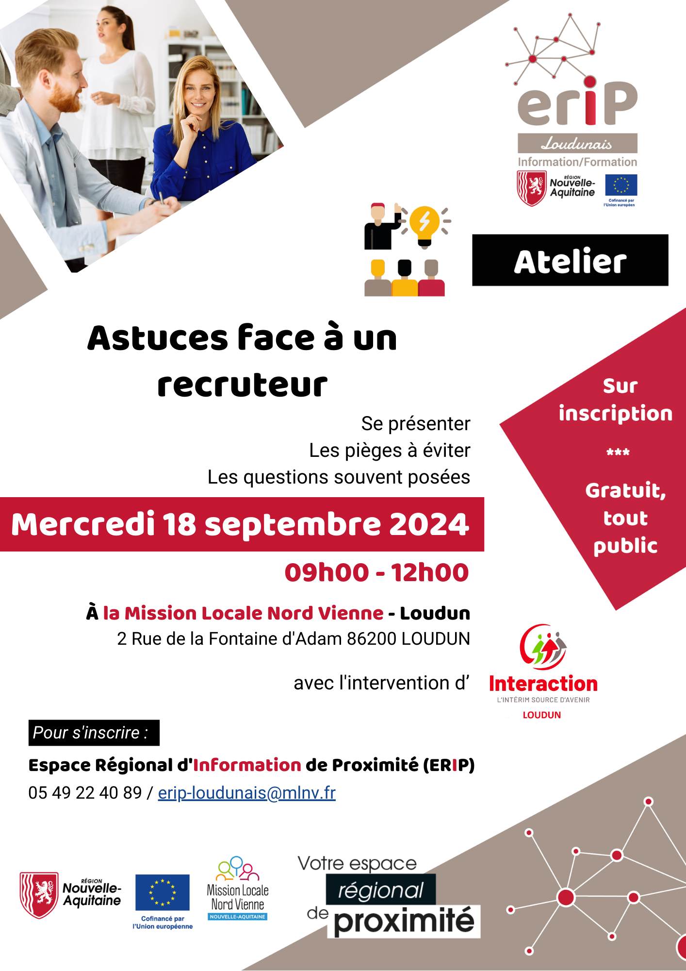 ERIP LOUDUNAIS : ASTUCES FACE À UN RECRUTEUR !